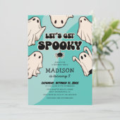 レトロ子供ハロウィンパーティー 招待状 (スタンド正面)