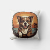 レトロ子犬 クッション (正面)