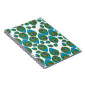 レトロ孔雀パターン ノートブック (右側)