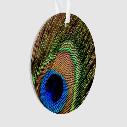 レトロ孔雀 オーナメント (正面)