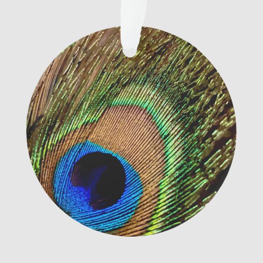 レトロ孔雀 オーナメント (正面)