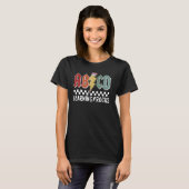 レトロ学の岩の先生学生に戻る Tシャツ (正面フル)