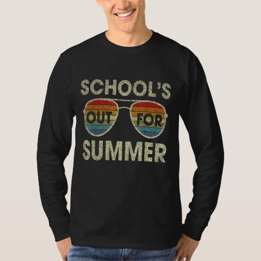 レトロ学校は夏に向かう Tシャツ (正面)