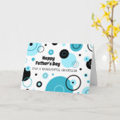 レトロ孫ハッピーファーザーズデイ カード (黄色い花)