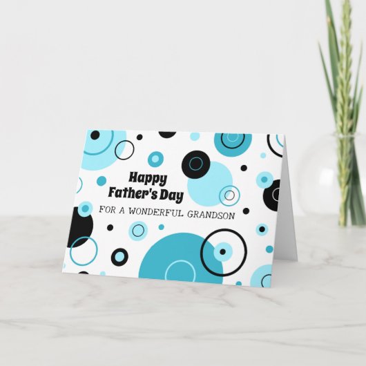 レトロ孫ハッピーファーザーズデイ カード (正面)