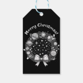 レトロ宇宙をテーマにしたギフトラベル | コズミックホリデイスタイル ギフトタグ (裏面)