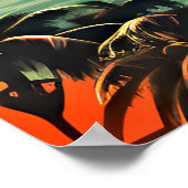 レトロ宇宙エイジマイアミ ポスター (角)