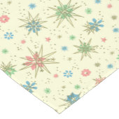 レトロ宇宙エイジ原子スターバスト ショートテーブルランナー (コーナー)