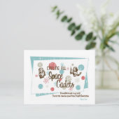 レトロ宇宙カード ポストカード (スタンド正面)