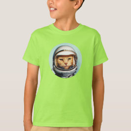 レトロ宇宙キャットTシャツ Tシャツ