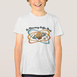 レトロ宇宙デザインの惑星コーヒーブレイク トライブレンドTシャツ