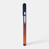 レトロ宇宙ビーム縦デザイン iPhone 16ケース (左側面)