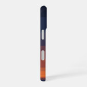 レトロ宇宙ビーム縦デザイン iPhone 16ケース (右側面)
