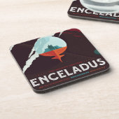 レトロ宇宙ポスター – サターンへのカッシーニ任務 コースター (左側)