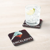 レトロ宇宙ポスター – サターンへのカッシーニ任務 コースター (右側)