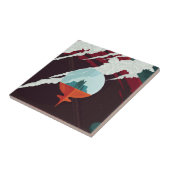 レトロ宇宙ポスター – サターンへのカッシーニ任務 タイル (側面)