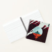 レトロ宇宙ポスター – サターンへのカッシーニ任務 ノートブック (内部)