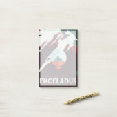 レトロ宇宙ポスター – サターンへのカッシーニ任務 ポストイット (デスク上)