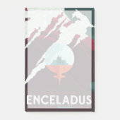 レトロ宇宙ポスター – サターンへのカッシーニ任務 ポストイット (正面)