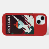 レトロ宇宙ポスター – サターンへのカッシーニ任務 Case-Mate iPhoneケース (裏面 (横))