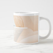 レトロ宇宙ポスター – システム内太陽の展望台 ジャンボコーヒーマグカップ (右)