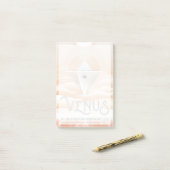 レトロ宇宙ポスター – システム内太陽の展望台 ポストイット (デスク上)