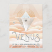 レトロ宇宙ポスター – システム内太陽の展望台 ポストカード (正面)