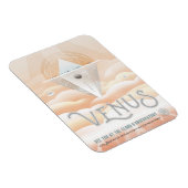 レトロ宇宙ポスター – システム内太陽の展望台 マグネット (右側)