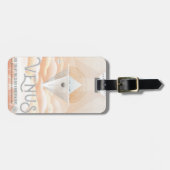 レトロ宇宙ポスター – システム内太陽の展望台 ラゲッジタグ (正面横)