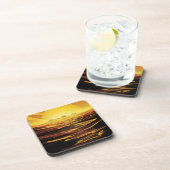 レトロ宇宙ポスター – 土星の最大の月、タイタン。 コースター (右側)