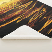 レトロ宇宙ポスター – 土星の最大の月、タイタン。 シェルパブランケット (3/4)