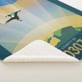 レトロ宇宙ポスター – 地球の重すごいさ シェルパブランケット (3/4)