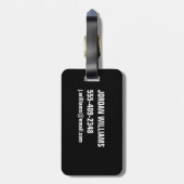 レトロ宇宙ポスター – 地球の重すごいさ ラゲッジタグ (裏面縦)