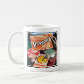 レトロ宇宙ポスター – 太陽系外惑星ディスカバリー51ペガシB コーヒーマグカップ (左)