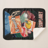 レトロ宇宙ポスター – 太陽系外惑星ディスカバリー51ペガシB シェルパブランケット (正面(横))