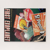 レトロ宇宙ポスター – 太陽系外惑星ディスカバリー51ペガシB ジグソーパズル (横)