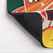 レトロ宇宙ポスター – 太陽系外惑星ディスカバリー51ペガシB マウスパッド (コーナー)