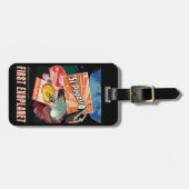 レトロ宇宙ポスター – 太陽系外惑星ディスカバリー51ペガシB ラゲッジタグ (正面横)