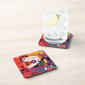 レトロ宇宙ポスター – 火星探索プログラム。 コースター (右側)