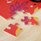 レトロ宇宙ポスター – 火星探索プログラム。 ジグソーパズル (側面)