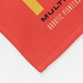 レトロ宇宙ポスター – 火星探索プログラム。 フリースブランケット (角)