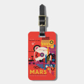 レトロ宇宙ポスター – 火星探索プログラム。 ラゲッジタグ (正面縦)