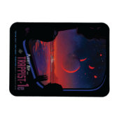 レトロ宇宙ポスター – 視聴者Observe Trappist-1e. マグネット (横)