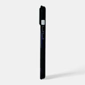 レトロ宇宙ポスター – 視聴者Observe Trappist-1e. iPhone 15ケース (左側面)