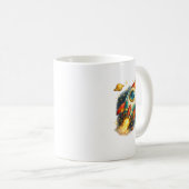 レトロ宇宙ロケット打ち上げ セラミック コーヒーマグ コーヒーマグカップ (正面右)