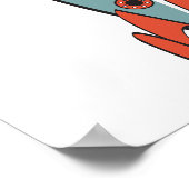 レトロ宇宙ロケット ポスター (角)