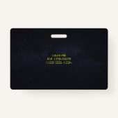 レトロ宇宙ロボット会社名バッジ バッジ (裏面)