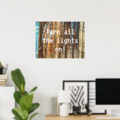 レトロ宇宙光 ポスター (ホームオフィス)