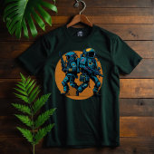 レトロ宇宙宇宙飛行士銀河系反乱戦闘機サイエンスフィクション Tシャツ