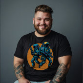 レトロ宇宙宇宙飛行士銀河系反乱戦闘機サイエンスフィクション Tシャツ